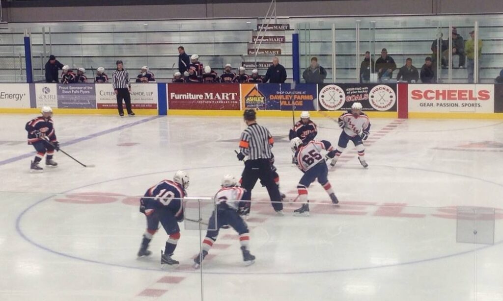 flyer hockey on the ice