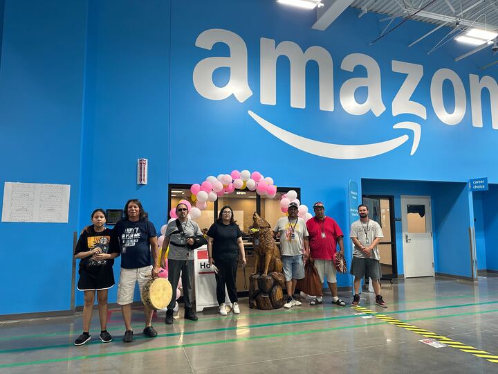 Native American employees at Amazon Warehouse in Sioux Falls SD